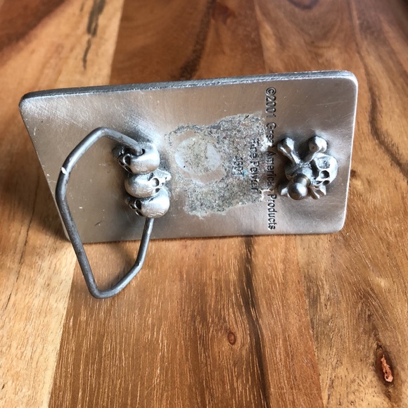 PacSun | Y2K Black & Silver Rock Star Belt Buckle - Picture 4 of 11